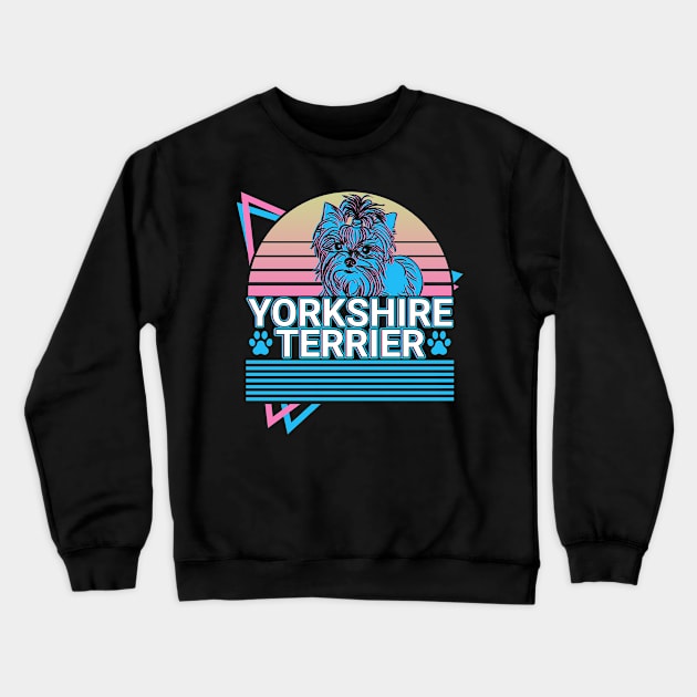 Yorkshire Terrier Retro Crewneck Sweatshirt by Alex21